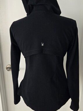 Spyder active women athletic black hoodie M
